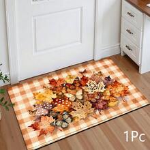 2D Colorful Multiple Maple Leaf Pattern Printed Long Runner Rug Series, Indoor Entrance Mat, Bedroom Bedside Mat, Kitchen Runner Mat, Suitable For Living Room, Laundry Room, Bathroom - Multicolor - View 12