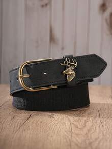 1pc Casual Minimalist Buckle Belt Women's Vintage Patchwork Decorative Waist Belt Suitable For Matching Dresses And Jeans - BH1251 - View 19