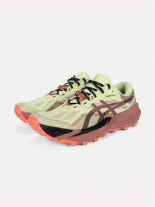 Asics Men's TRABUCO 14 Running Shoes Low-Top 1011C166-750 - Mint Green - View 3