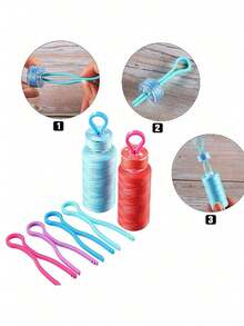 Plastic Sewing Bobbin, 2518P Multi-Function Universal Sewing Machine Bobbin, Bobbin Case, Classic Vintage Sewing Machine Accessory, Stable Thread Storage, Ideal Gift For Sewing Enthusiasts, Suitable For Mother's Day, Birthday, Christmas And Holiday Crafts - Multicolor - View 1