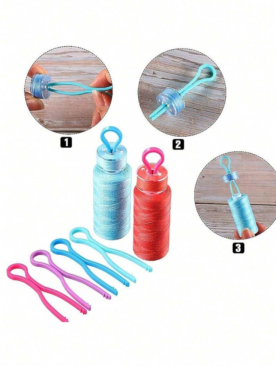 Plastic Sewing Bobbin, 2518P Multi-Function Universal Sewing Machine Bobbin, Bobbin Case, Classic Vintage Sewing Machine Accessory, Stable Thread Storage, Ideal Gift For Sewing Enthusiasts, Suitable For Mother's Day, Birthday, Christmas And Holiday Crafts - Multicolor - View 1