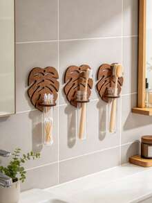 3/1 cái giá treo tường lá Monstera để nhân giống cây kèm ống nghiệm, trang trí tường thủy canh phong cách Bohemian, phù hợp cho phòng khách và phòng tắm - Nhiều kiểu dáng - Xem 4