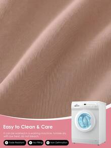 HONEY MOON 2pcs Ultra Soft Solid Color Pillowcases, Soft And Breathable, Envelope Closure, Wrinkle-Resistant, No Filling - Suitable For T/F/Q/K Size Home And Dorm, Pink - Pink - View 7