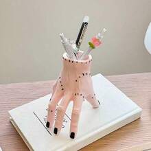 Hasbro Halloween Addams Family Severed Hand Wednesday Prank Prop Palm Severed Hand Ornament Pen Holder, Decorative Desktop Office Ornament, Perfect Gift For Halloween And Christmas - Multi-color - View 3