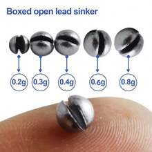 205PCS Open-End Lead Sinkers Set, Lure Fishing Weights For Sea Fishing, Fishing Tackle - Multicolor - View 7