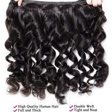 VALLBEST Loose Wave Bundles With 4X4 Lace Closure Human Hair 16 18 20+14 Inch Free Part Loose Deep Wave Bundles With Closure 12A 100% Unprocessed Brazilian Virgin Hair Extensions For - Natural Black - View 7