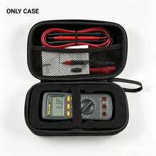 EVA Hard Shell Multimeter Storage Case, Suitable For Fluke 101/106/107, Portable Shockproof Tool Bag, Includes DIY Customizable Cut Foam - Black - View 1