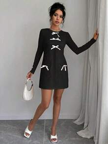 Women Short Dresses - Negro3 - View 4