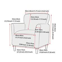1pc Christmas Print Elastic Small 5-Piece Chair Cover, Single Seat Dust-Proof Sofa Cover For Living Room And Bedroom, All Season - Multicolor - View 4
