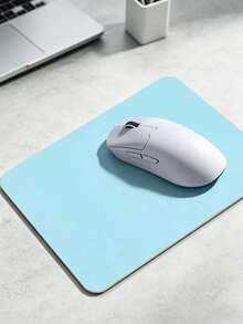 Reversible Double-Sided PU Leather Mouse Pad Waterproof Non-Slip Blue Pink Pastel Aesthetic Cute Desk Mat For Office Gaming Laptop Student - View 1