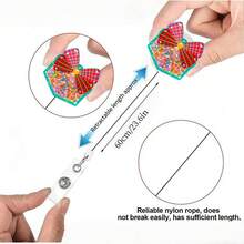 TONAVIETO 1pc Starry Sands Gift Box Badge Reel Christmas Acrylic Retractable Badge Holder Clip With Swivel Alligator Clip For Nurse Office Worker Medical Assistant Pediatric Student - Box - View 3