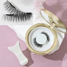 Glue-Free Magnetic False Eyelashes, Natural Criss-Cross Hair Flow, Soft Enlarging Effect For Eyes, Lively Makeup Look - View 4