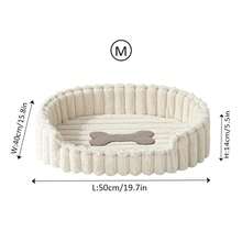 1pc Pet Bed For Cats And Dogs, Winter Warmth And Insulation, Suitable For Small, Medium And Large Pets, Plush Material With High-Density Sponge, Fast Rebound, Semi-Enclosed Bottom, Anti-Slip And Moisture-Proof, Puppy House, Kitten House - Multicolor - View 26
