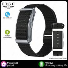 LIGE Pulsera Inteligente de Moda Nueva, Diseño sin Pantalla, Resistente al Agua, Múltiples Modos de Ejercicio, Registros de Seguimiento de Ejercicio, Monitoreo del Sueño - Ver 11