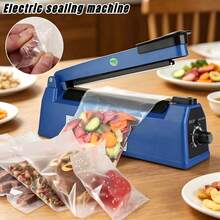 Manual Sealer, Transparent Plastic Bags, Rubber Stock, Customized Plastic Sealer, Hand-Pressed Impulse Sealer, Kitchen. Autumn/Winter Product Promotion, Rated Power: 110W - Japan A Type Plug(100V) - View 3
