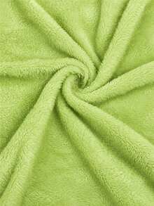 1pc Lime Green Flannel Fleece Fabric, Soft Plush Polyester Lambswool, Thick Comfortable Textured Surface, Warm Fluffy Material, Suitable For Blankets, Pillowcases, Pajamas, DIY Clothing Sewing And Home Decor Projects - Multicolor - View 9
