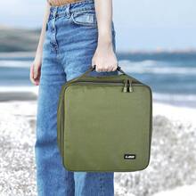 LEOFISHING Fishing Reel Storage Bag, 600D Oxford Cloth Handheld Fishing Tackle Bag, Large Capacity With Removable Dividers, Portable Fishing Gear Organizer Case For Fishing Accessories - Olive Green - View 10
