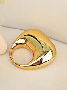 Tas Tangan Akrilik Berbentuk Bulan Sabit, Tas Selempang Rantai Multifungsi, Untuk Ulang Tahun, Pesta, Pernikahan, Perjamuan, Dompet Wanita Elegan (Emas) - Emas - View 6