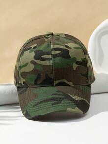 1pc Unisex Camouflage Baseball Cap Outdoor Travel Sports Casual Trucker Hat - Multicolor - View 2