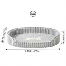 1pc Pet Bed For Cats And Dogs, Winter Warmth And Insulation, Suitable For Small, Medium And Large Pets, Plush Material With High-Density Sponge, Fast Rebound, Semi-Enclosed Bottom, Anti-Slip And Moisture-Proof, Puppy House, Kitten House - Multicolor - View 18