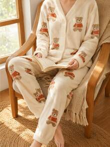 Women Pajama Sets - White - View 3