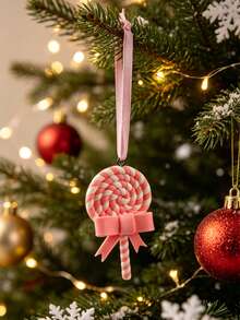 1pc Multicolor Fashionable Cute Soft Clay Heart Lollipop Christmas Tree Pendant, Suitable For Christmas Gift For Best Friends, DIY Jewelry Handmade Craft, Necklace, Earring, Keychain Making - Multicolor - View 22