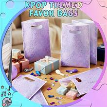 10/20Pcs K-Pop Anime Party Favor Bags, Music Theme Gift Bags For Kids, Singer Birthday Party, Concert And Fan Event Decorations - Multicolor - View 4
