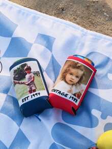 Custom Can Cooler, Personalized Photo Cup Sleeve, Double-Sided Custom Drink Holder, Custom Picture & Text Koozie, Personalized Beverage Holder, Reusable Can Insulator, Party Favor, Birthday Gift - Multicolor 2 - View 9