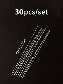 10/30/50/100pcs Metal Beading Needles, Suitable For DIY Beading, Ultra-Fine Beading Needles, Used For Jewelry Making - Metal Sewing And Craft Needles, Rope And Cord Tools - Multicolor - View 28