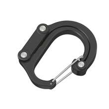 Rotatable D Shape Carabiner Clip, Aluminum Alloy Multi-Purpose Outdoor Hook, Backpack Water Bottle Holder - Multicolor - View 15