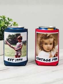 Custom Can Cooler, Personalized Photo Cup Sleeve, Double-Sided Custom Drink Holder, Custom Picture & Text Koozie, Personalized Beverage Holder, Reusable Can Insulator, Party Favor, Birthday Gift - Multicolor 2 - View 8