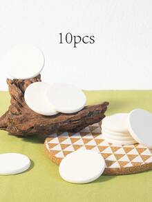 10pcs/20pcs Dual-Use Makeup Sponges, Multi-Color Latex-Free Reusable Washable , Soft Flawless Makeup Applicators For Powder, Liquid, Makeup Design, Travel Essential - White - View 7