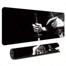 Extra Large Gaming Mouse Pad, Sword Pattern Desk Mat, Black And White Sword Design, Non-Slip Rubber Base, Washable Office Gaming Mouse Pad, Precision Edging, Suitable For Gaming, Computer And Office Use - View 7