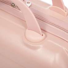 مجموعة حقائب سفر دوارة من قطعتين ABS مقاس 14"/19" مع قفل رقمي وحقيبة مستحضرات تجميل 14" (وردي) - وردي - مشاهدة 8