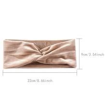 Velvet Twisted Knot Headband, High Elastic Wide Band, Multi-Color Set, Commute, Sport, Home, Face Washing, Non-Slip Hair Accessory - Multicolor - View 2