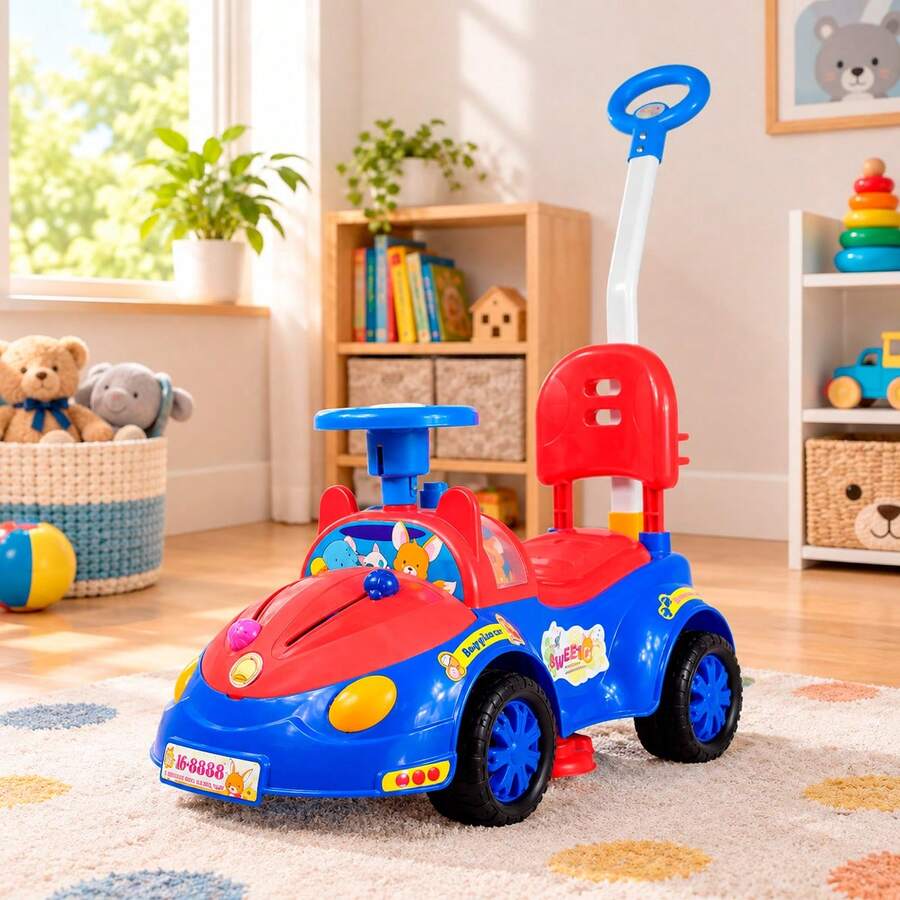 Kids Push Ride-Ons - Blue - View 1
