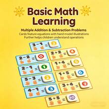Kartu Flash Aritmatika Angka, Permainan Belajar Matematika Montessori dengan Ubin Angka, Kartu Pencocokan Penjumlahan & Pengurangan dalam Angka 10, Mainan Edukasi Dini untuk Balita Prasekolah Taman Kanak-kanak, Hadiah Natal, Hadiah Tahun Baru, Suvenir Pesta Liburan - MultiWarna - View 5