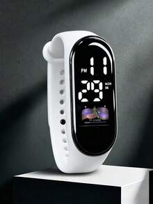 1pc Digital LED Touch Screen Women's Watch, Perfect For Daily Wear And Sports - Multicolor - View 25