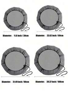 1pc Rain Barrel Mesh Cover, Adjustable Drawstring Rain Barrel Net, Outdoor Garden Rain Barrel Accessory, Outdoor Garden Gutter Protection Net, Prevents Mosquitoes, Leaves And Other Debris From Entering The Barrel - Multiple Styles - View 12
