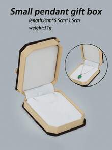 1 Set Octagonal Velvet Jewelry Gift Box With Flip Lid, Empty Display Box For Rings, Necklaces, Bracelets, Holiday Gift Packaging, Ideal Decoration For Halloween And Christmas Jewelry - Bow Jewelry Box - View 7