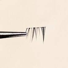 DOUDOUTIAN 60 Clusters Two-Tone Lower Lash Clusters, Brown Black Mixed Segmented Individual Lashes 5-7mm, Natural Realistic Korean Asian Makeup Photo Ready False Lashes - C - View 10