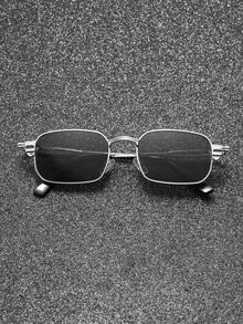 1 Pair Modern Elegant Small Frame Glasses, Multiple Colors Available, Suitable For Summer Beach, Driving And Other Occasions, Ideal Accessory For Beach Casual And Street Style - Multicolor - View 4