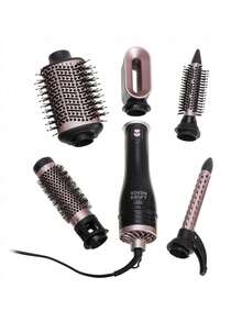 Adler 5-In-1 Hot Air Styler, Curling Dryer Brush Set, Multi Hair Styling Tool - 1200W, 5 Interchangeable Brushes, Cold Shot, 2 Temp Levels - EU E Type Plug(220-240V) - View 10