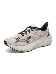 Under Armour New Men's Shock-Absorbing Rebound Cushioning Sports Running Shoes - Beige-grey/Black-orange - View 1