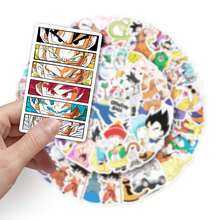 Hasbro 50pcs Dragon Ball Anime Cartoon PVC Graffiti Stickers For DIY Skateboard, Water Cup, Luggage - Multicolor - View 5