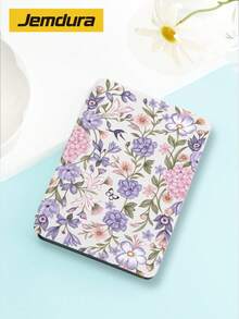 Jemdura 手繪植物花卉圖案保護殼，適用 Kindle NK 11/Ko-Bo/Kindle Youth Edition/Kindle Paperwhite 5/Kindle 2024，平板三折立架保護殼，具自動喚醒/睡眠功能，輕薄便利，完美貼合並保護您的閱讀設備，適合送給孩子/家人的禮物 - 彩色 - 查看 31
