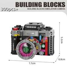 Flower Camera Shaped Building Block Toy Set, Creative Camera Paired With Colorful Flower Combination, Develops Children's Hands-On Ability And Aesthetic Sense. Exquisite And Cute Design, Can Be Used As Desktop Art Decor After Assembly, Comes With Gift Box Packaging, Suitable As Birthday And Holiday Gift - Multicolor - View 12