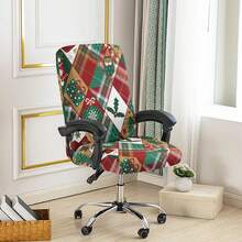 1 buah Sarung Kursi Kantor Motif Natal, Sarung Kursi Gaya Minimalis, Cocok Untuk Kantor, Ruang Belajar, Ruang Keluarga, Sarung Kursi Kantor Bermotif dengan Resleting - beraneka warna - View 8