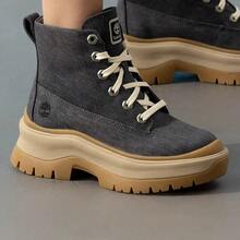 Timberland New Women's Outdoor Commute Lightweight Comfortable Thick Sole Height-Increasing Martin Boots - Chocolate Brown - View 4