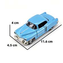 1pc Alloy Die-Cast Classic Car Model, Retro Vehicle Miniature With Openable Doors & Detailed Interior, Colorful Random Style, Desktop Display Collectible, Birthday Gift, Christmas Gift, Holiday Gift Choice - Multicolor - View 6